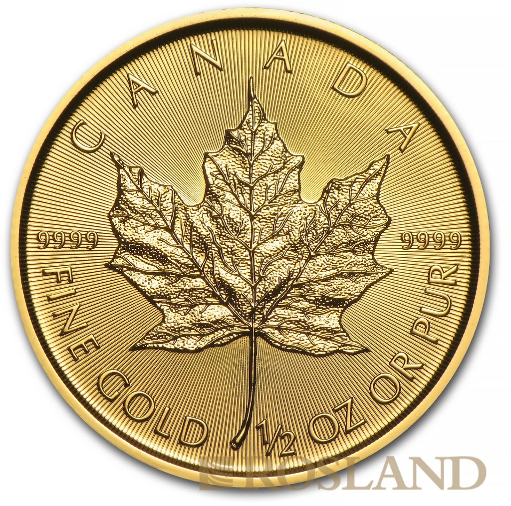 1/2 Unze Goldmünze Kanada Maple Leaf 2016
