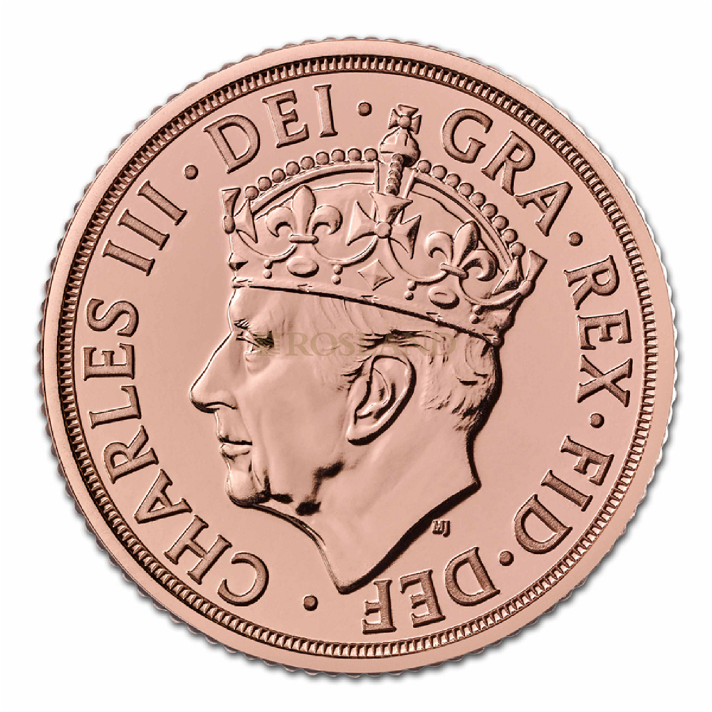 1 Sovereign Goldmünze Großbritannien 2022 Coronation King Charles