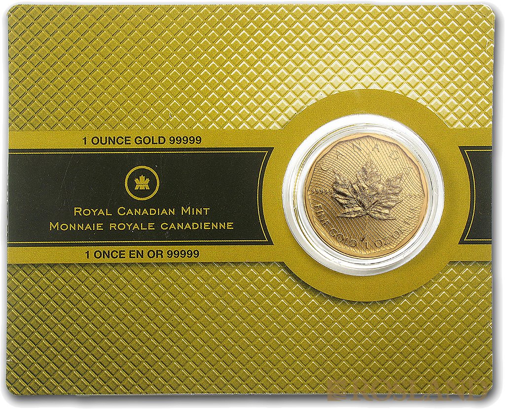 1 Unze Goldmünze Kanada Super Maple Leaf 2009 (5x9 Gold, Blister)