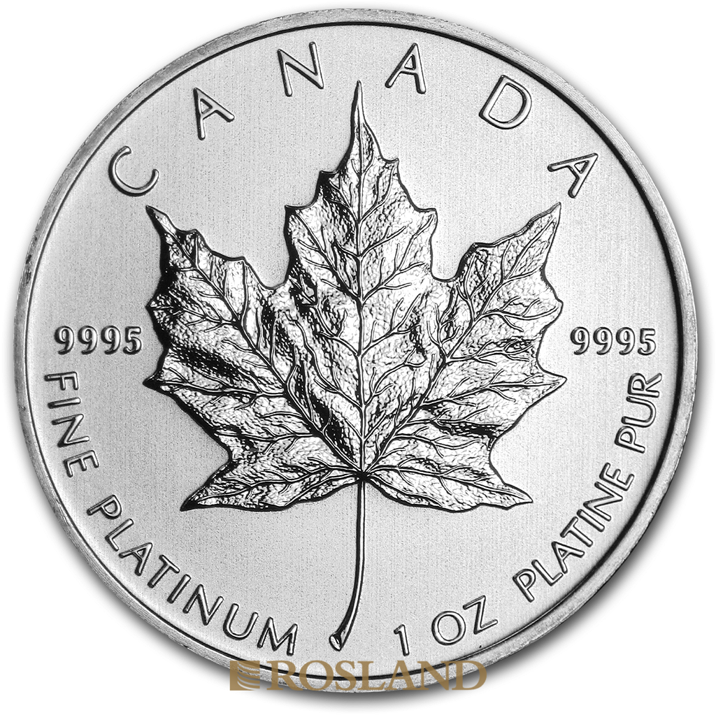 1 Unze Platinmünze Kanada Maple Leaf 2012