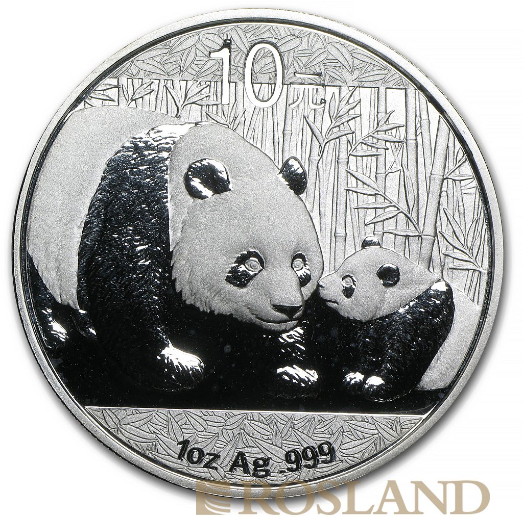 1 Unze Silbermünze China Panda 2011