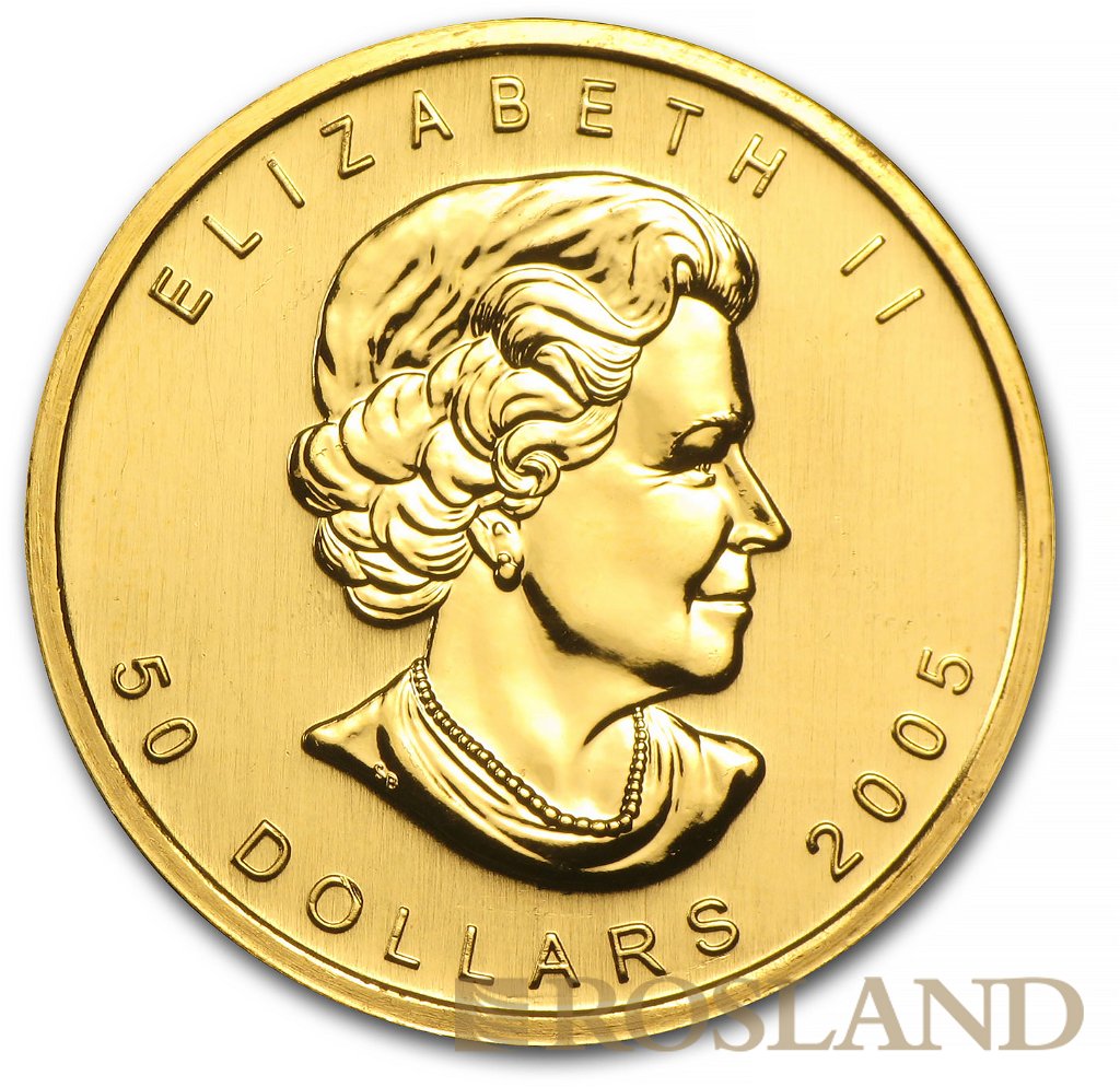 1 Unze Goldmünze Kanada Maple Leaf 2005