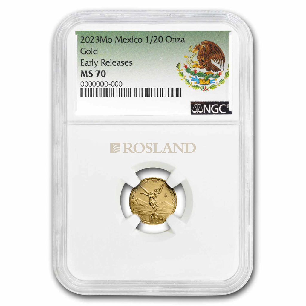 1/20 Unze Goldmünze Mexican Libertad 2023 NGC MS-70 Early Release