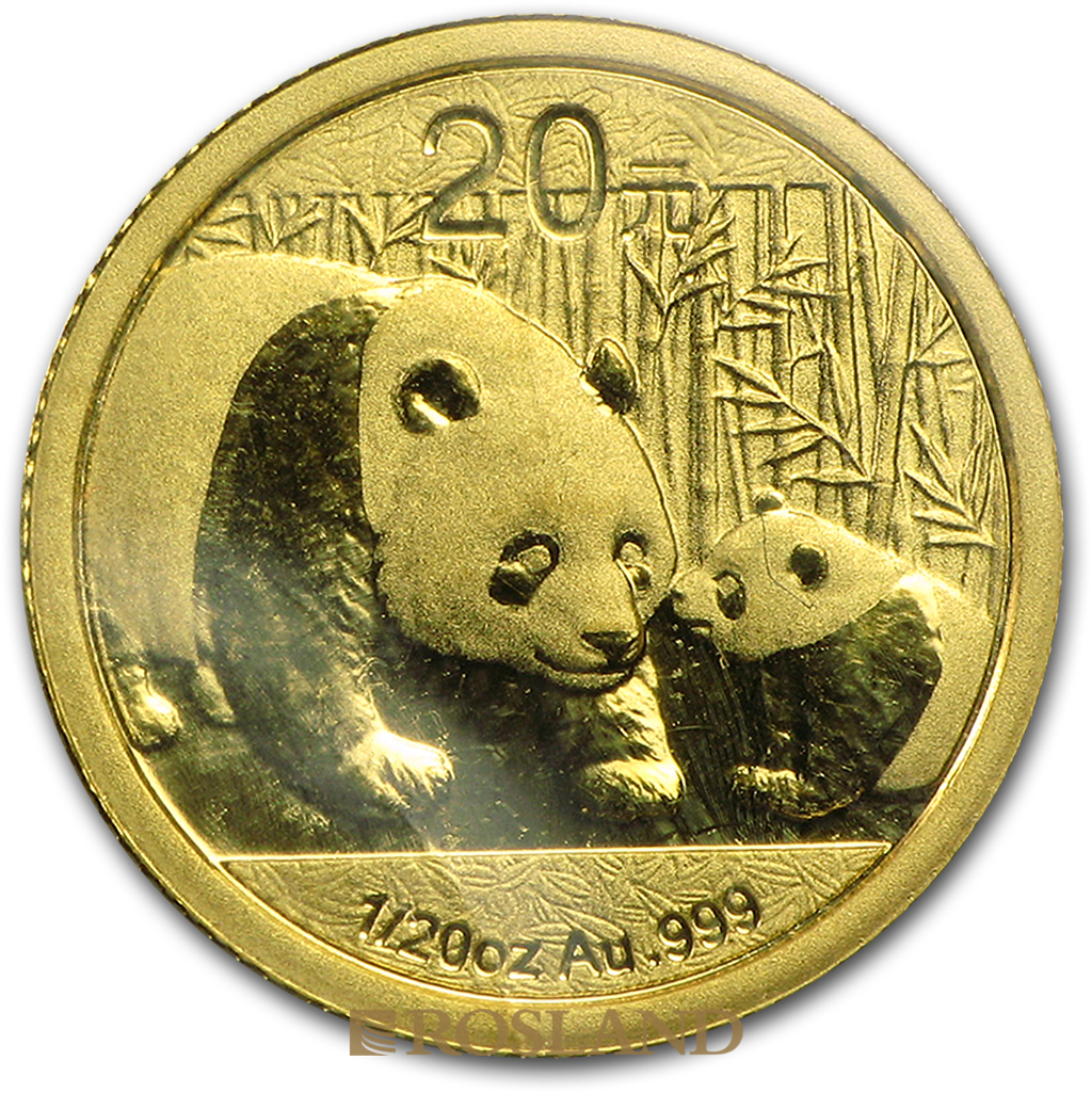 1/20 Unze Goldmünze China Panda 2011