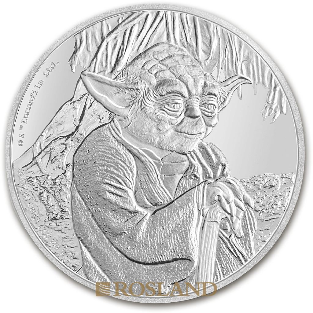 1 Unze Silbermünze Star Wars™ Yoda 2016 PP (Box, Zertifikat)