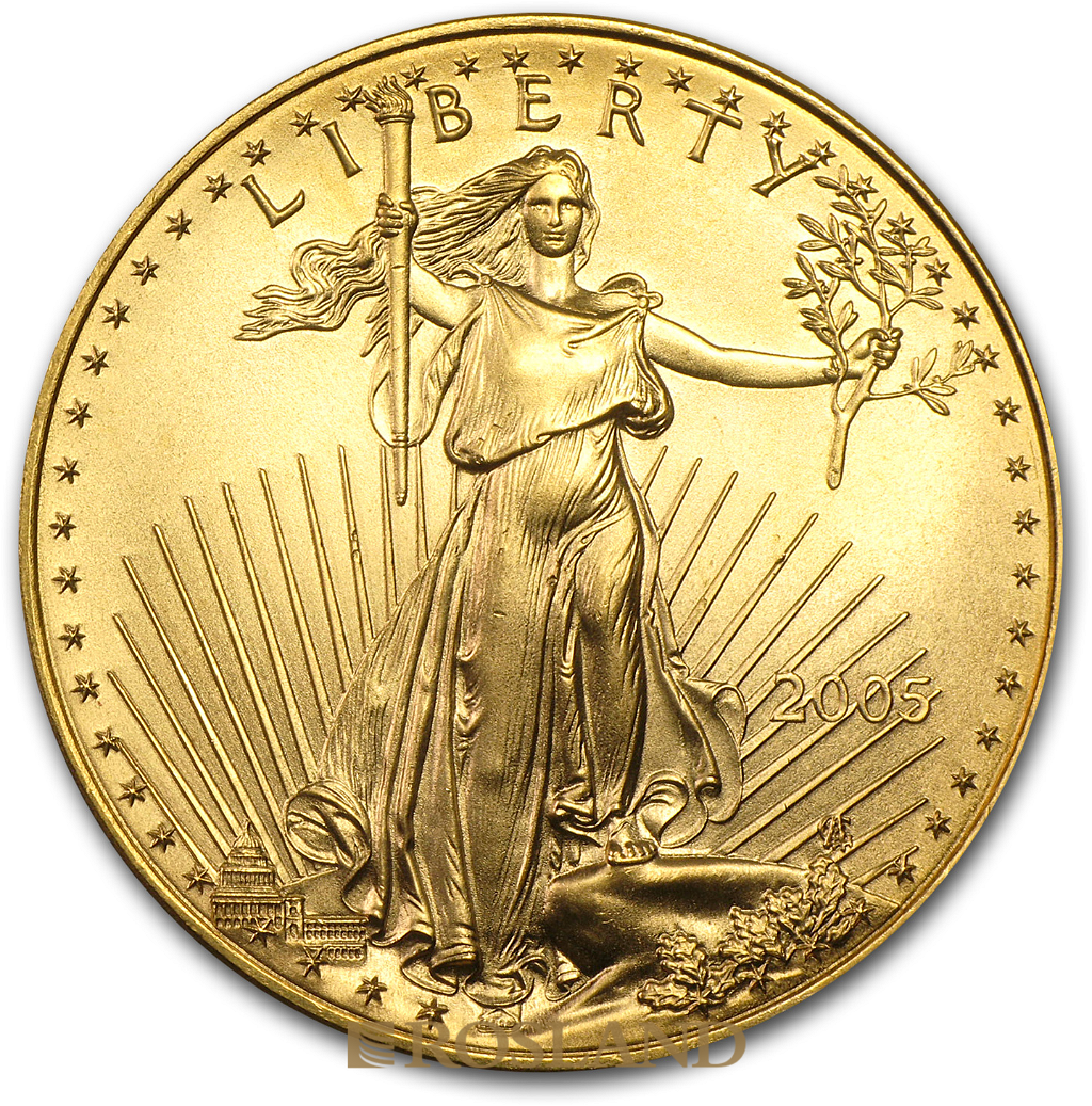 1 Unze Goldmünze American Eagle 2005