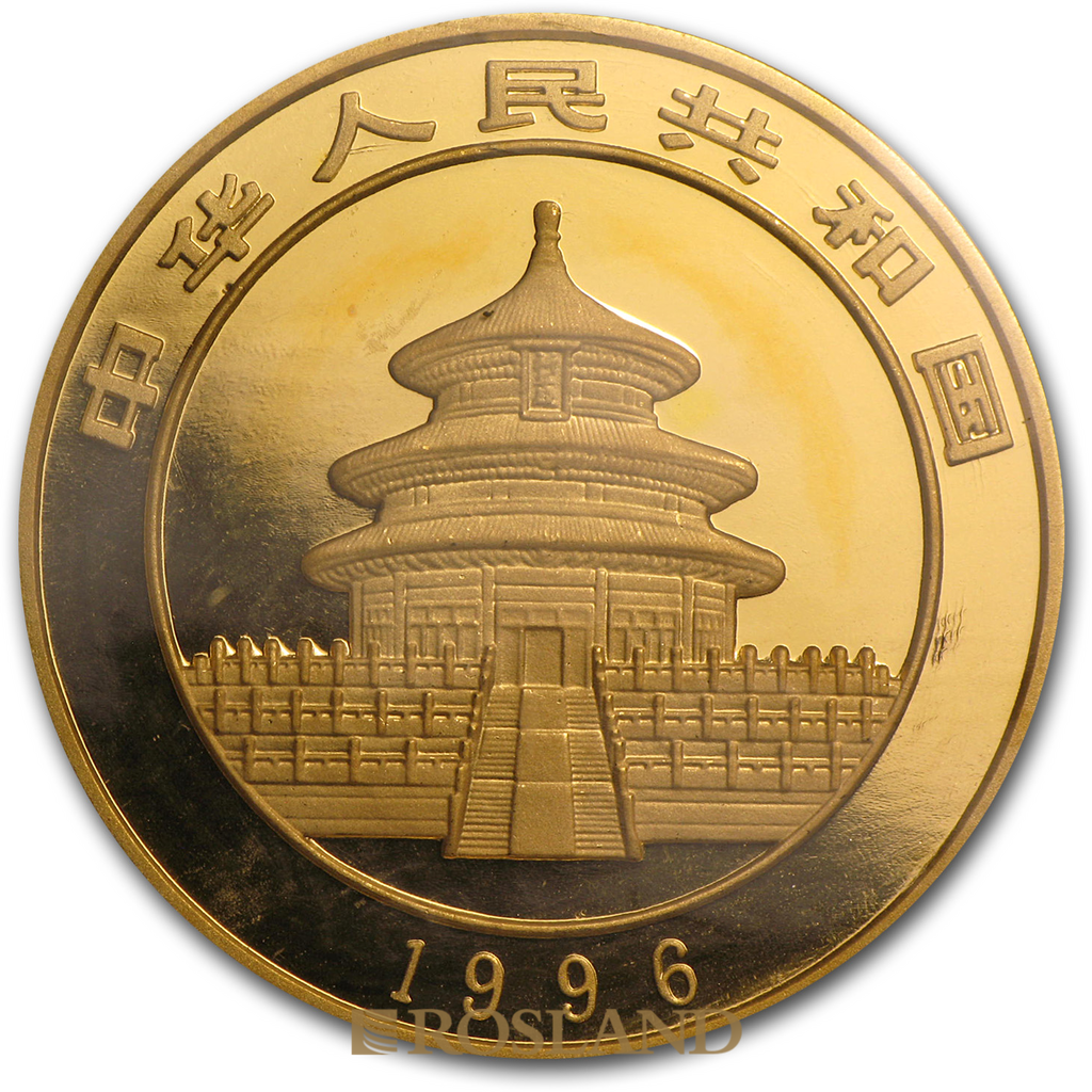 1 Unze Goldmünze China Panda 1996 (Großer Jahrgang)