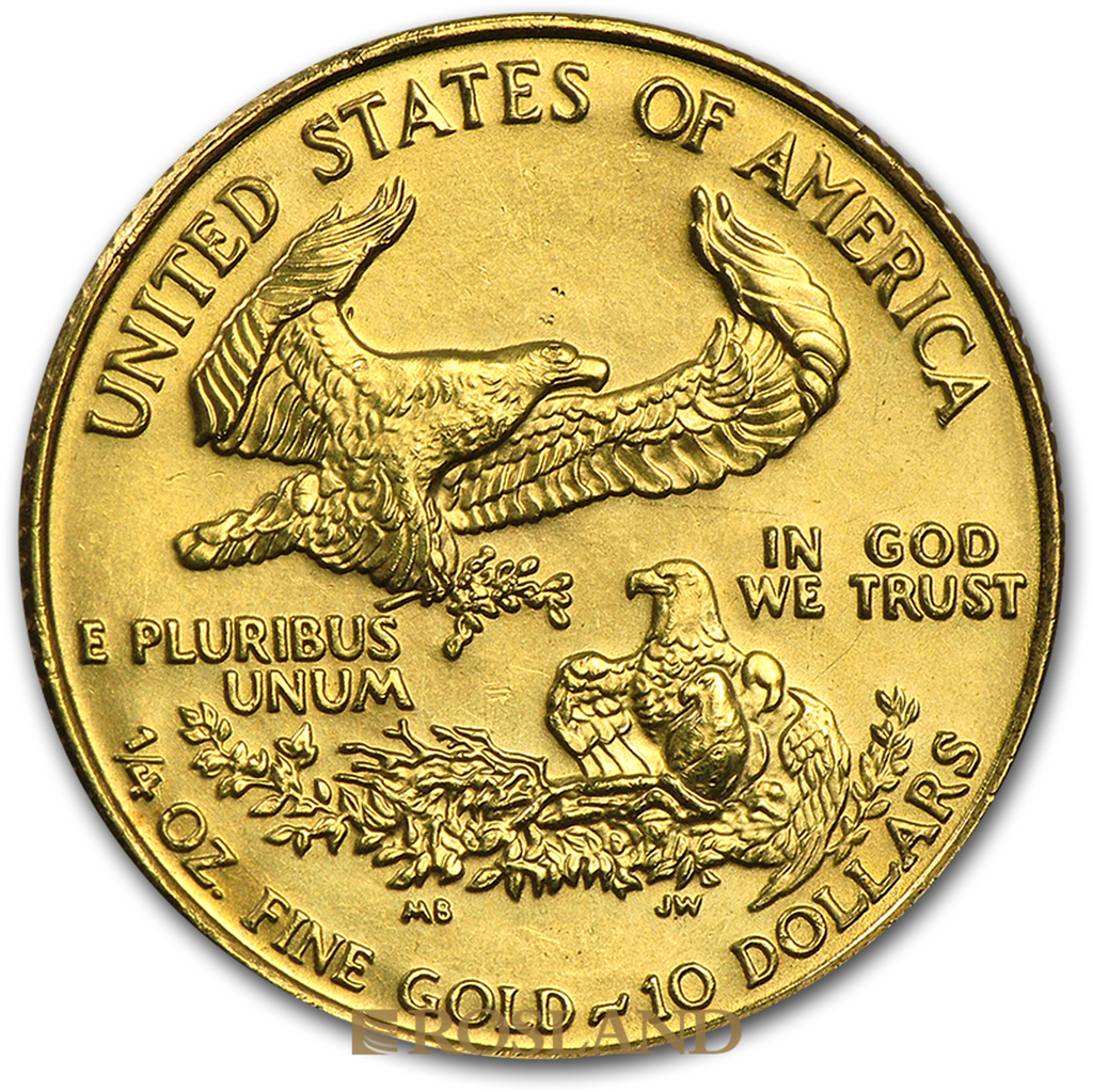 1/4 Unze Goldmünze American Eagle 1990 (MCMXC)