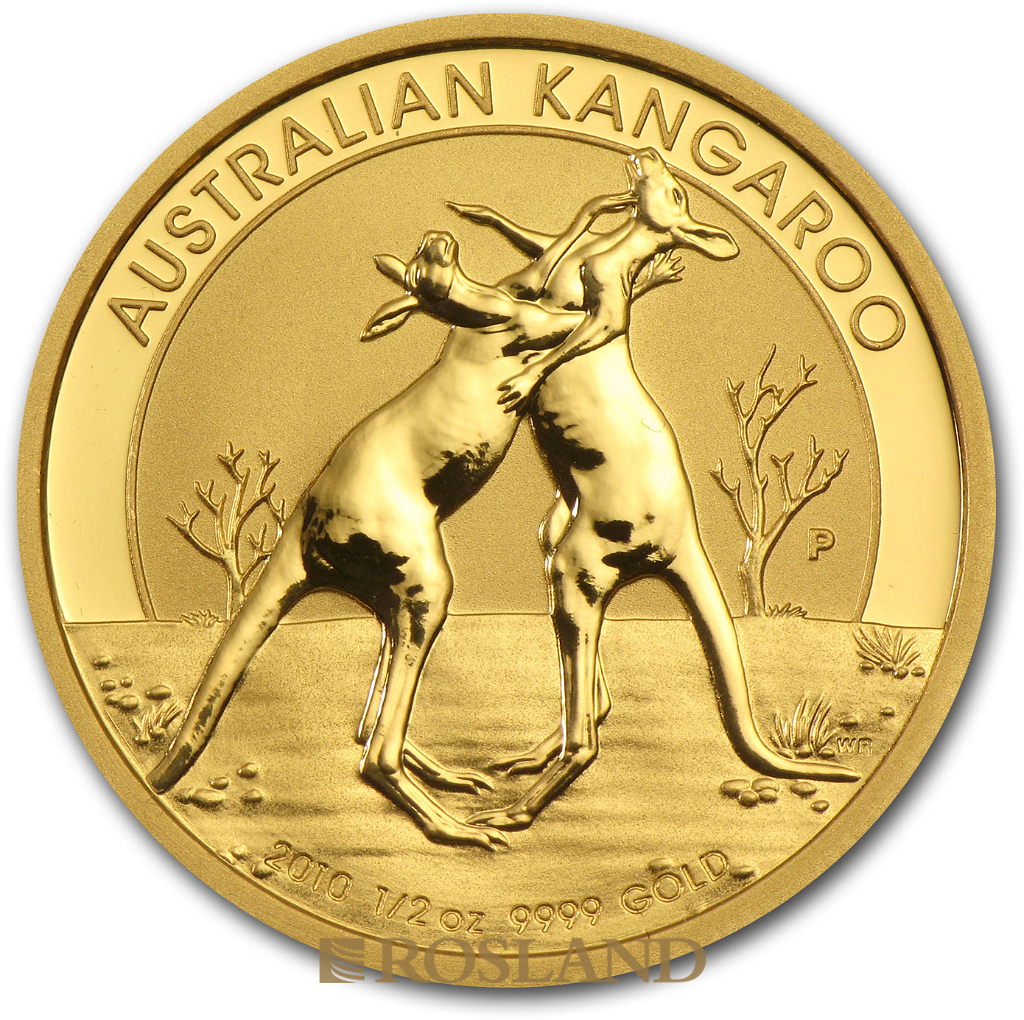 1/2 Unze Goldmünze Australien Känguru 2010