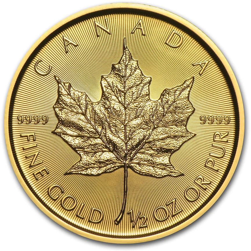 1/2 Unze Goldmünze Kanada Maple Leaf 2020