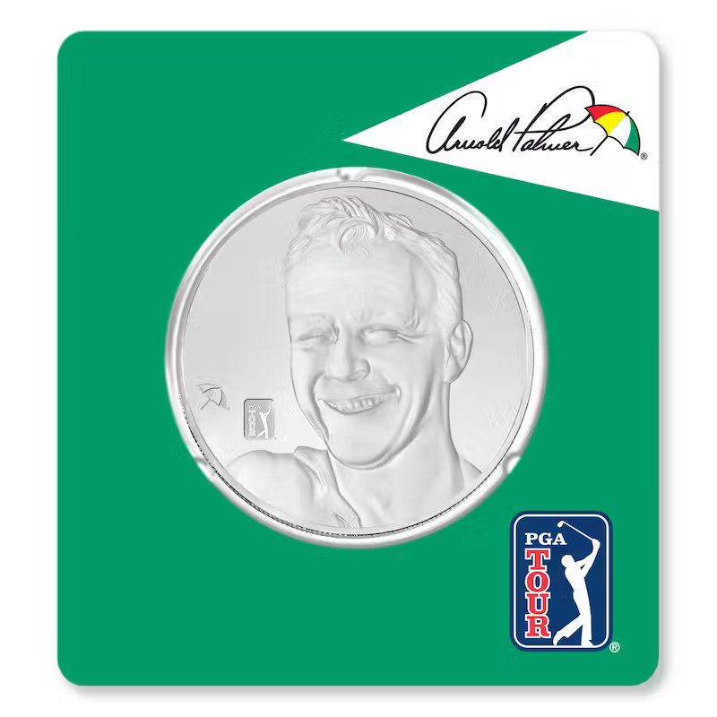 2,5 Unzen Silbermünze PGA TOUR® Arnold Palmer 2022 PP (Box, Zertifikat)