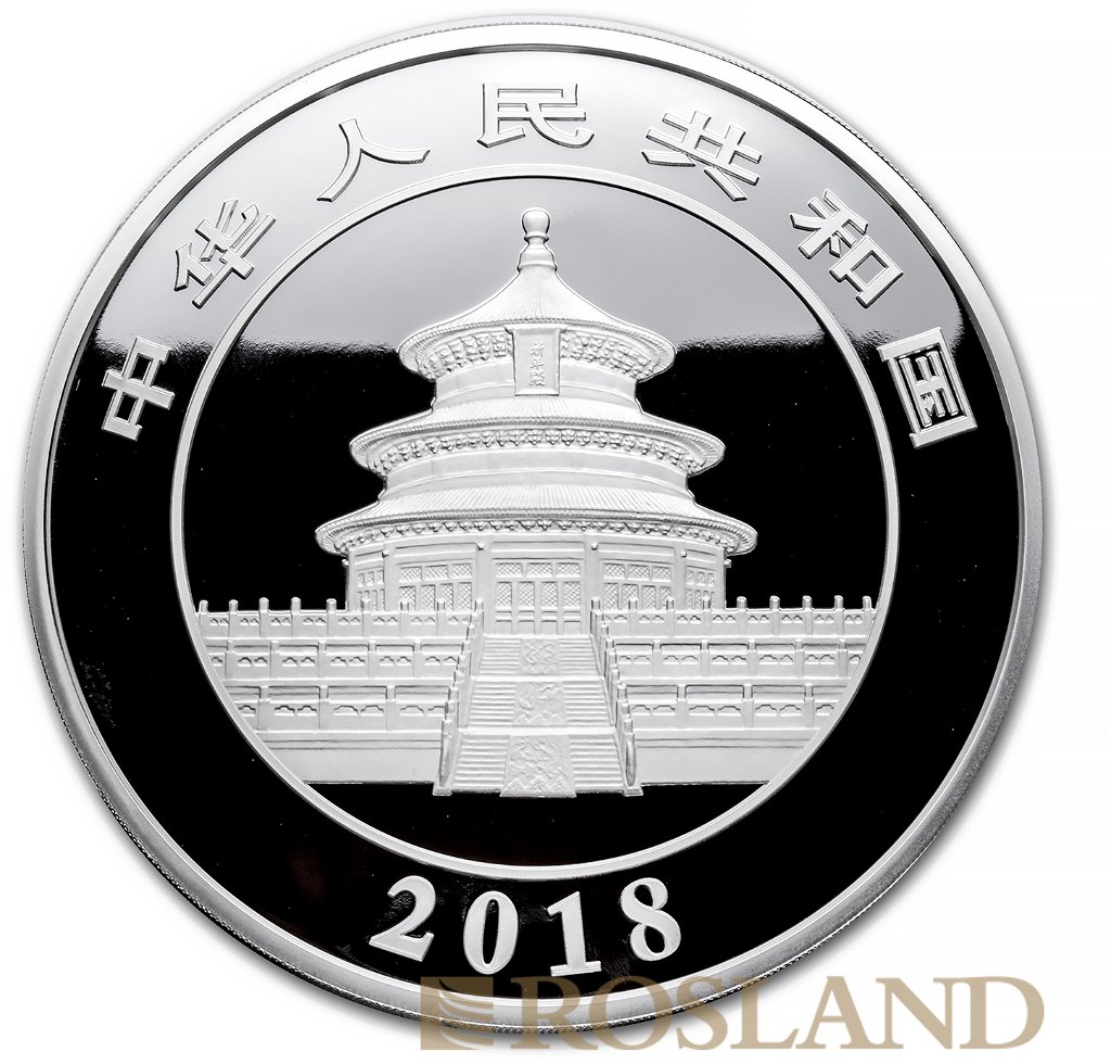 1 Kilogramm Silbermünze China Panda 2018 PP (Box, Zertifikat)
