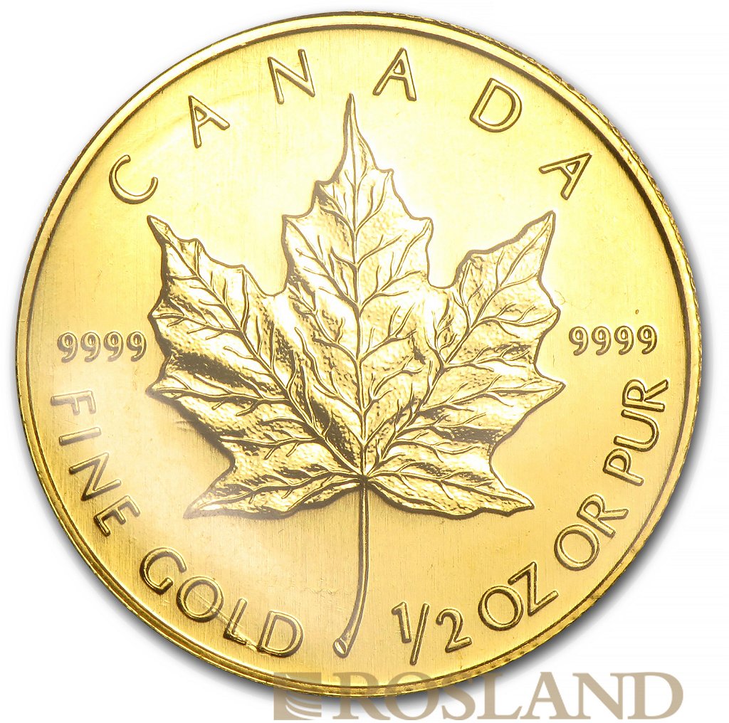1/2 Unze Goldmünze Kanada Maple Leaf 1998