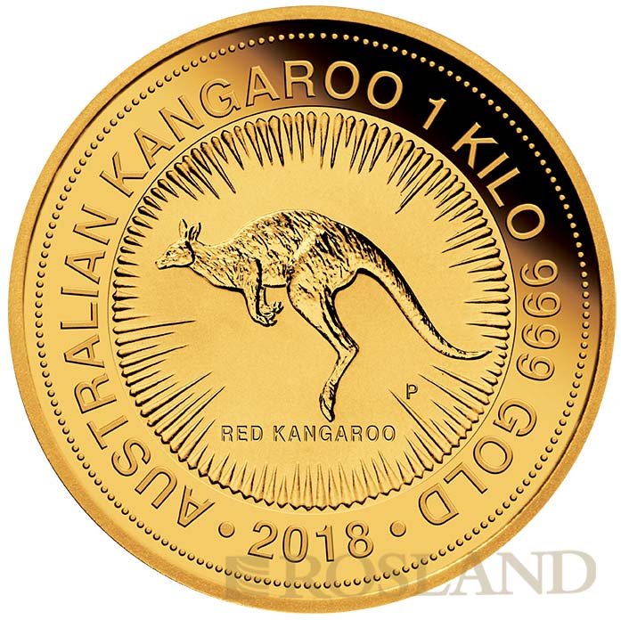 1 Kilogramm Goldmünze Australien Känguru 2018