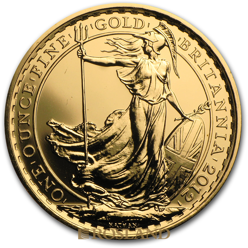 1 Unze Goldmünze Britannia 2012 - 25 Jahre Jubiläum
