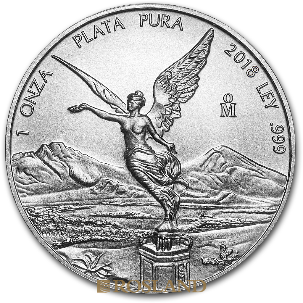 1 Unze Silbermünze Mexican Libertad 2018