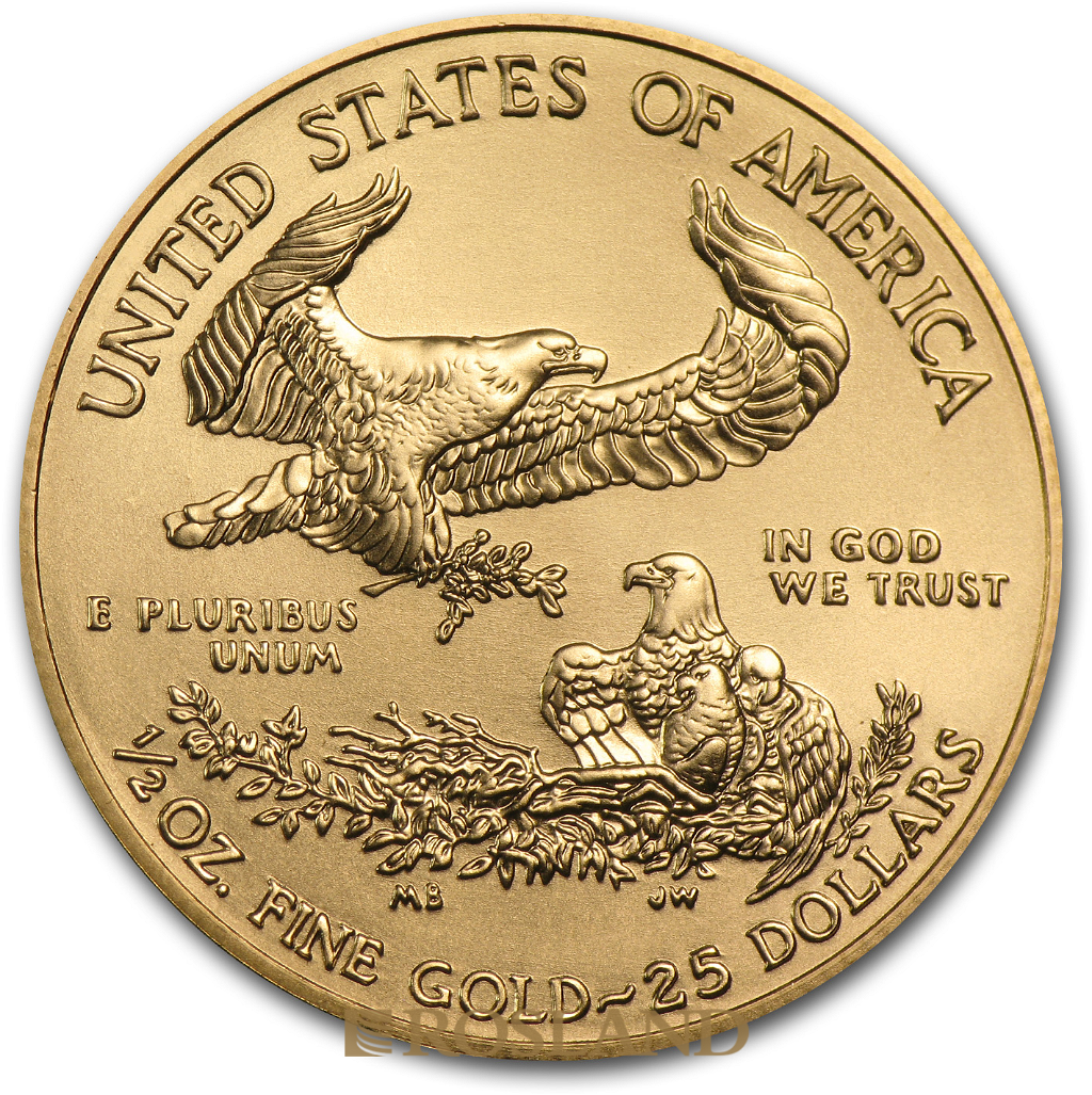 1/2 Unze Goldmünze American Eagle 2014