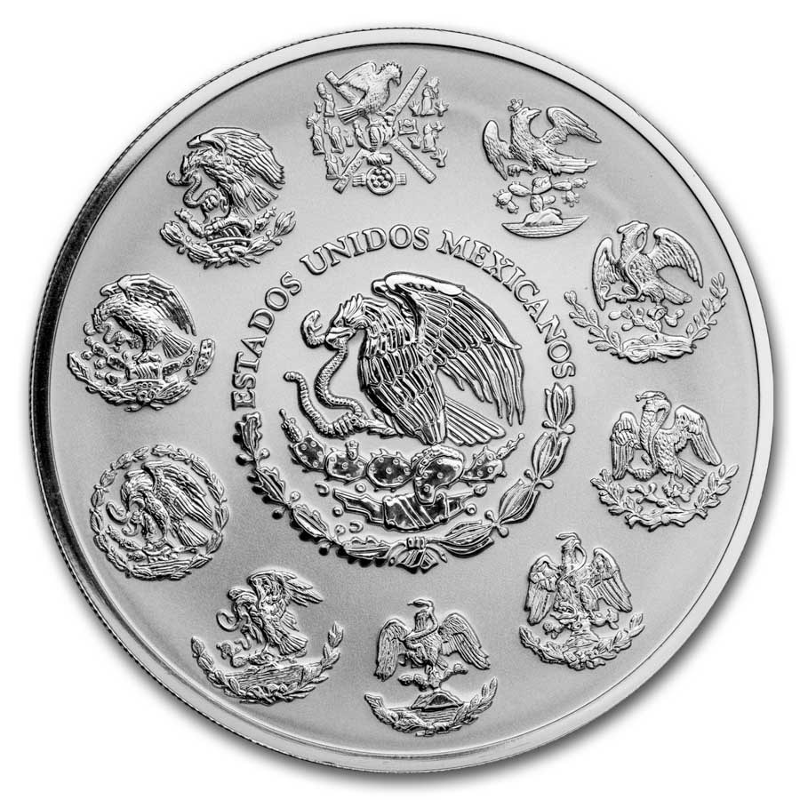 5 Unzen Silbermünze Mexican Libertad 2024 Reverse Proof