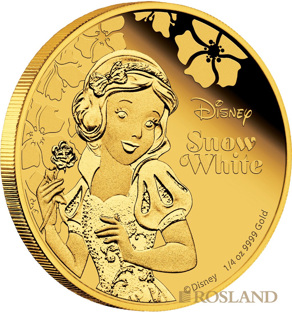 1/4 Unze Goldmünze Disney© Schneewittchen 2015 PP (Box, Zertifikat)