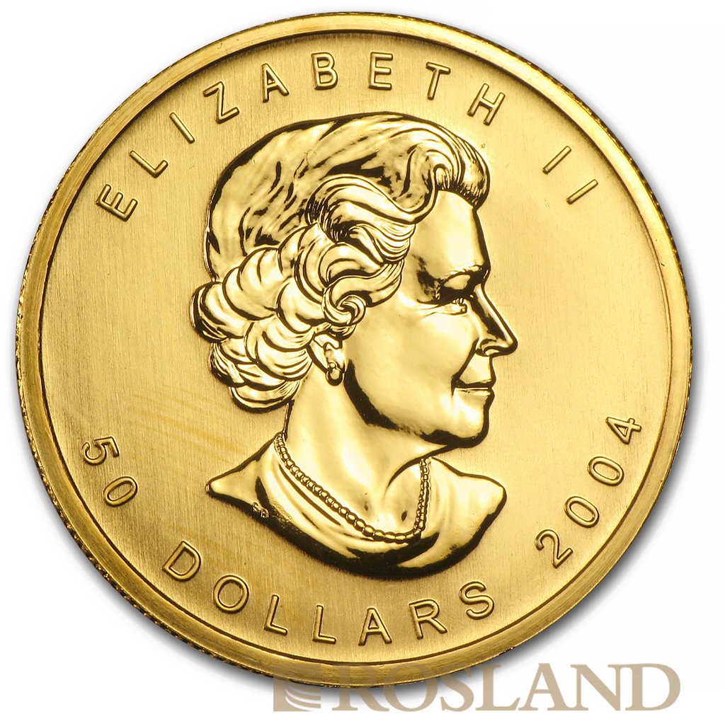 1 Unze Goldmünze Kanada Maple Leaf 2004 - 25 Jahre Jubiläum