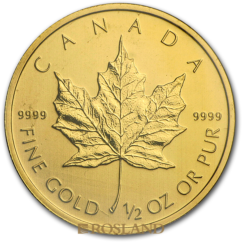 1/2 Unze Goldmünze Kanada Maple Leaf 2010