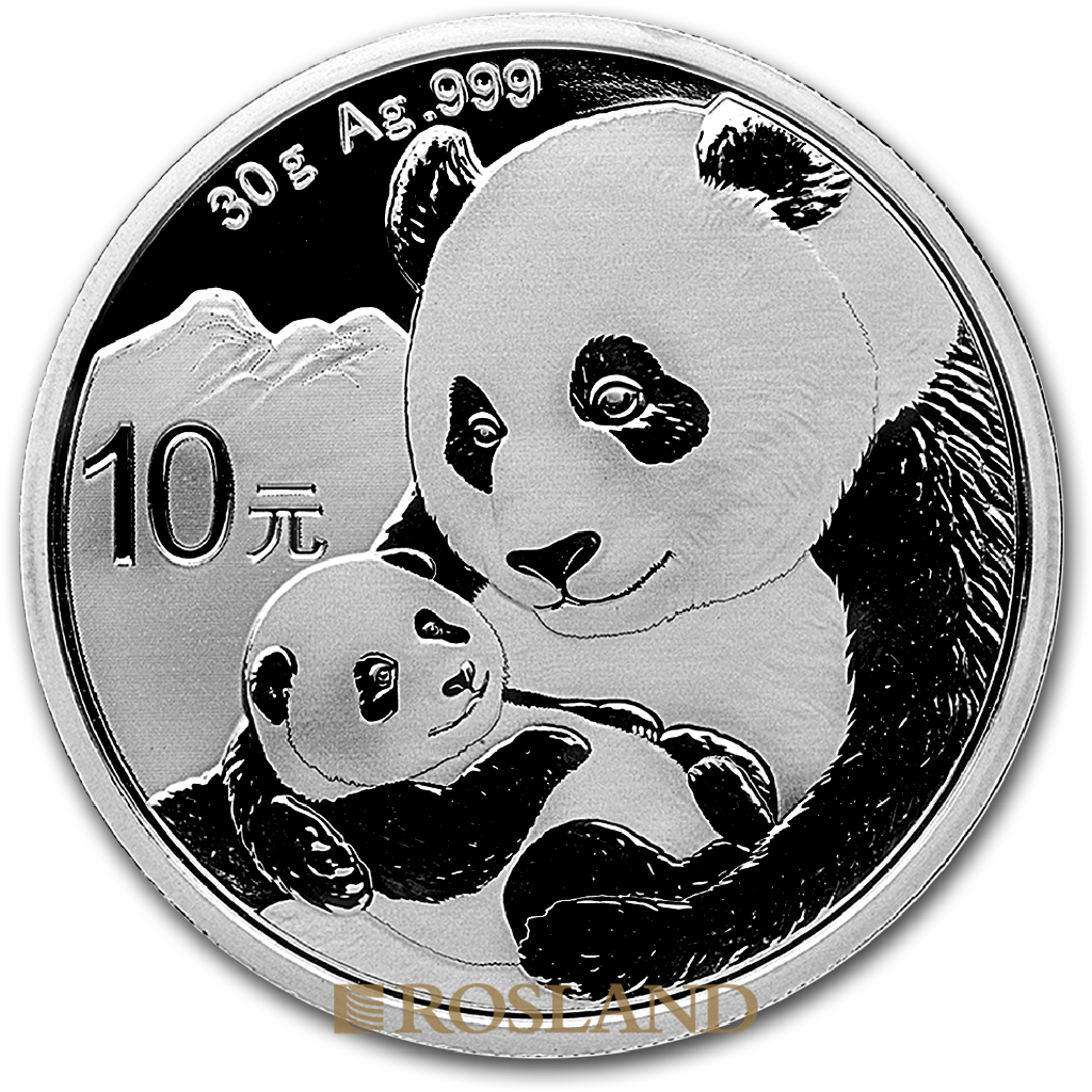 30 Gramm Silbermünze China Panda 2019