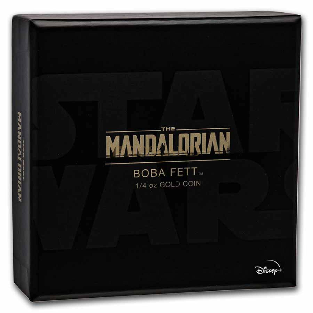 1/4 Unze Goldmünze Mandalorian Classic Boba Fett 2022 PP (Box, Zertifikat)