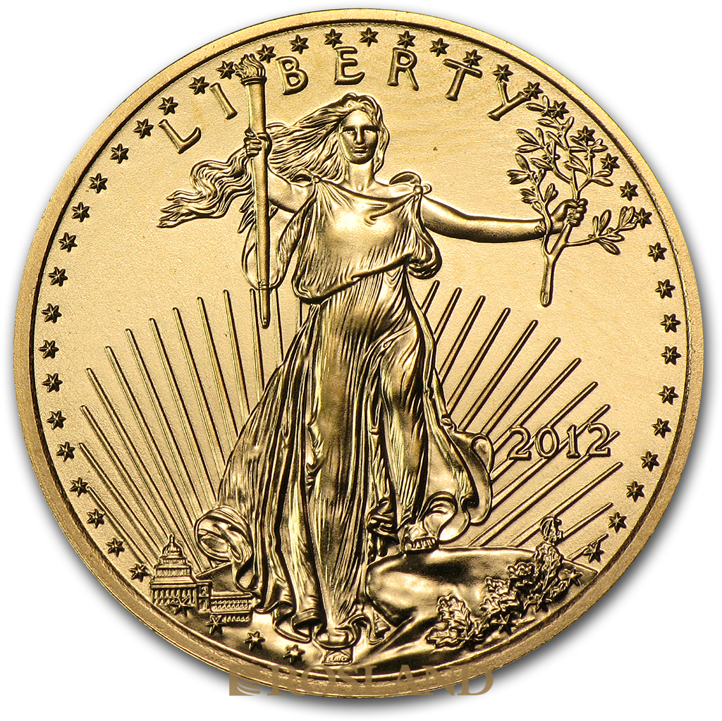 1/4 Unze Goldmünze American Eagle 2012