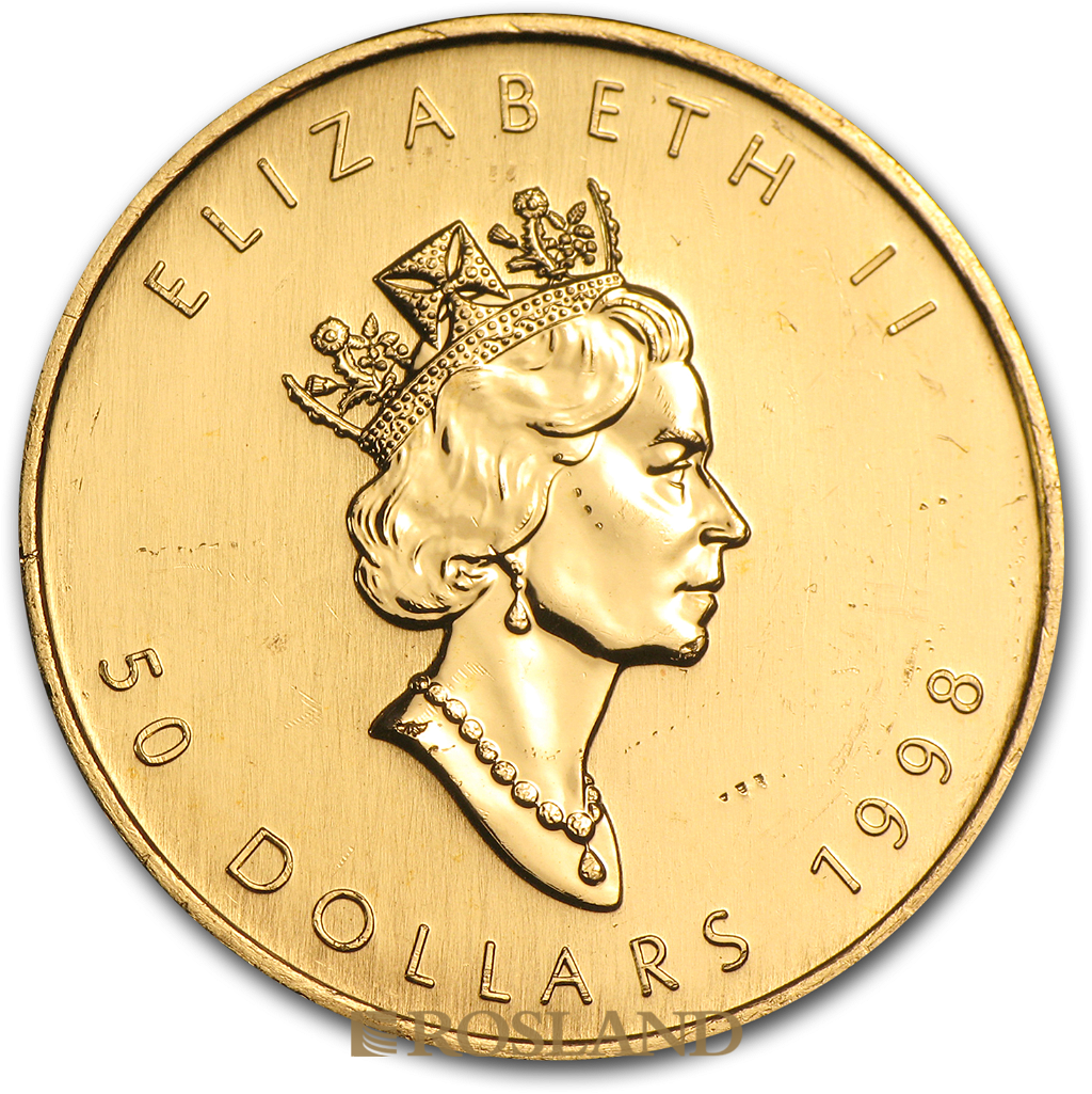 1 Unze Goldmünze Kanada Maple Leaf 1998