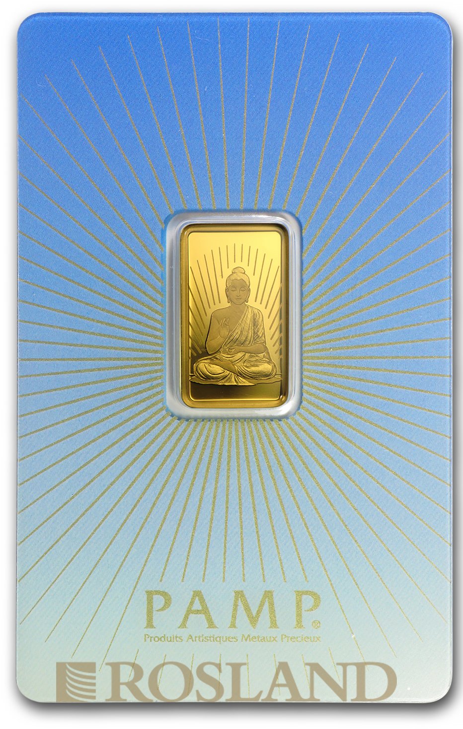 5 Gramm Goldbarren PAMP Religion - Buddha