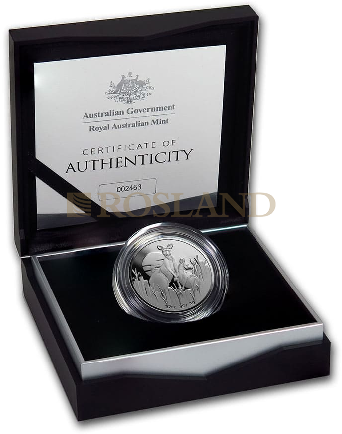 1 Unze Silbermünze Känguru - Australien in der Dämmerung 2020 PP (Box, Zertifikat)