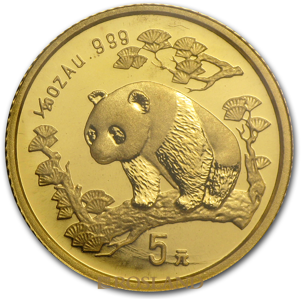 1/20 Unze Goldmünze China Panda 1997 (Großer Jahrgang)