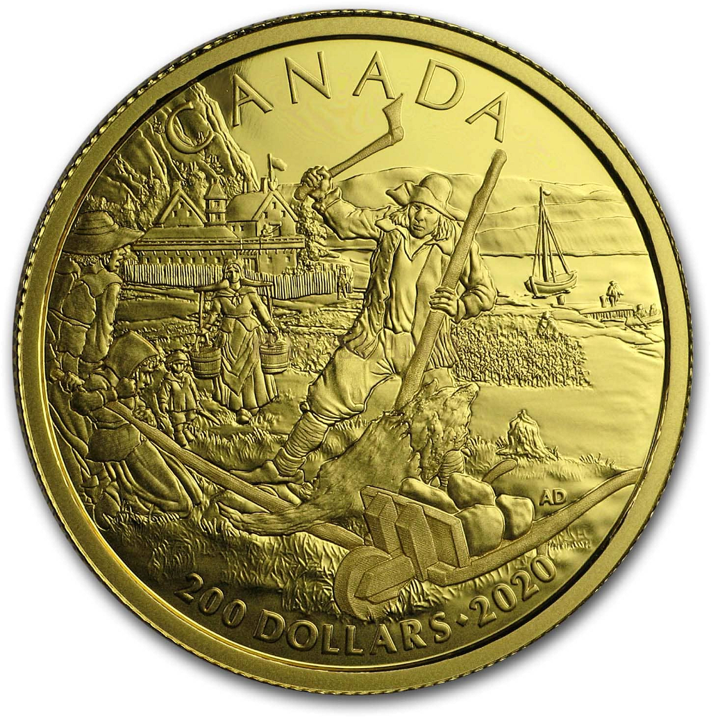 1/2 Unze Goldmünze Canada History 2020 (Box, Zertifikat)