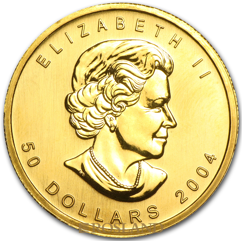 1 Unze Goldmünze Kanada Maple Leaf 2004