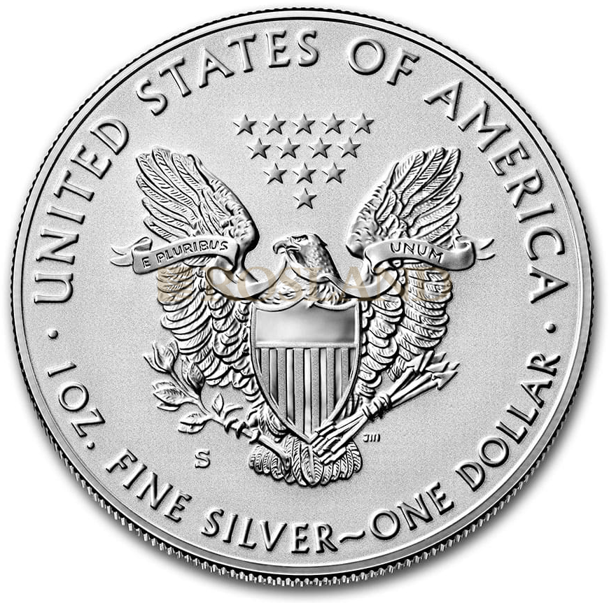 1 Unze Silbermünze American Eagle 2019 (S) PP (Enhanced, Box, Zertifikat)