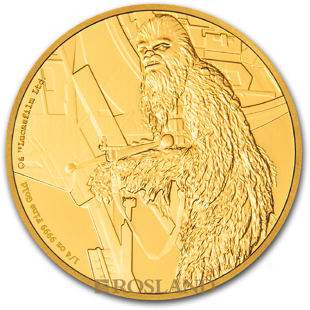 1/4 Unze Goldmünze Star Wars™ Chewbacca 2017 PP (Box, Zertifikat)