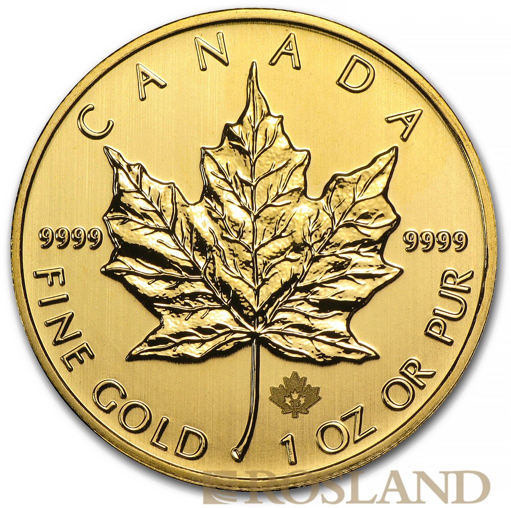 1 Unze Goldmünze Kanada Maple Leaf 2013