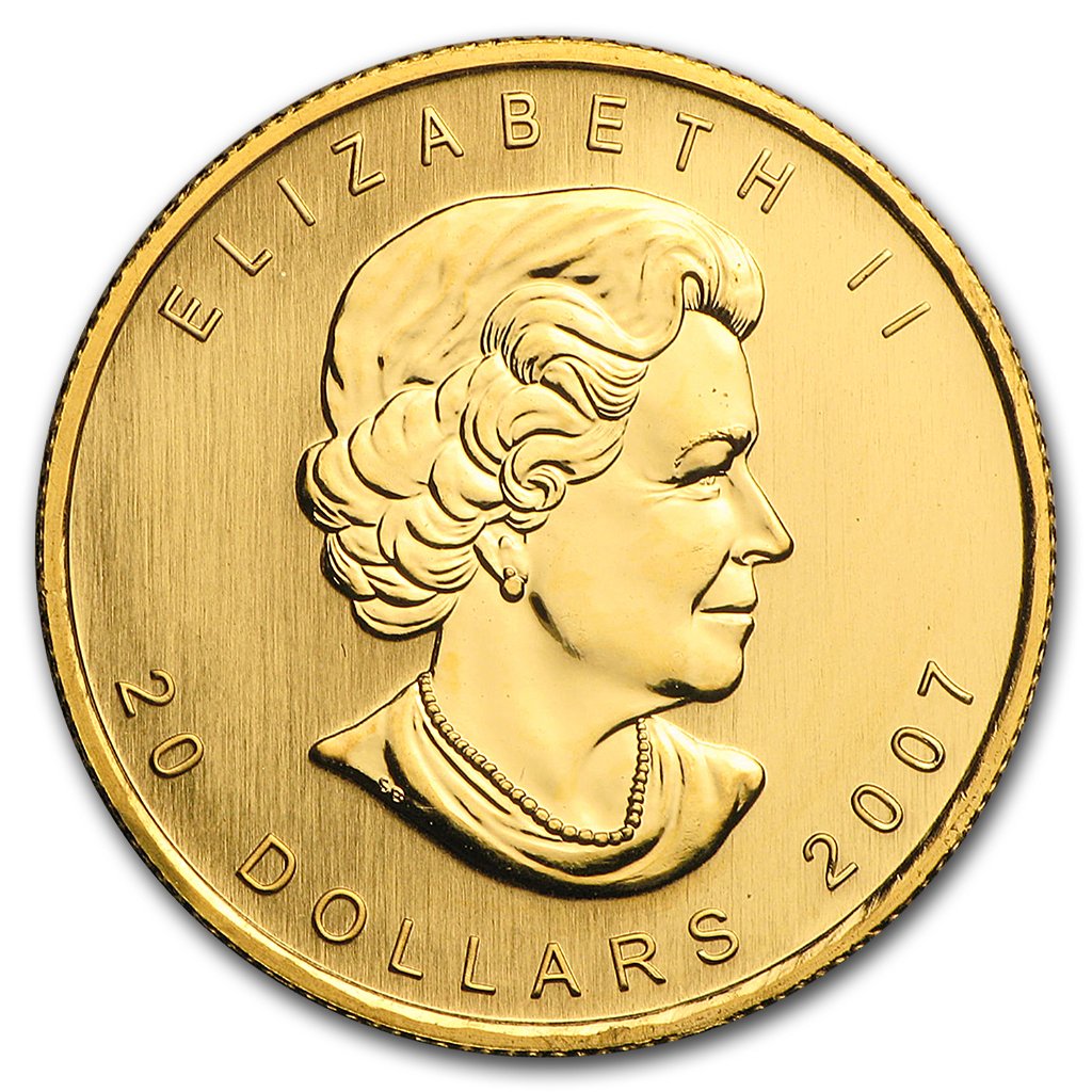 1/2 Unze Goldmünze Kanada Maple Leaf 2007