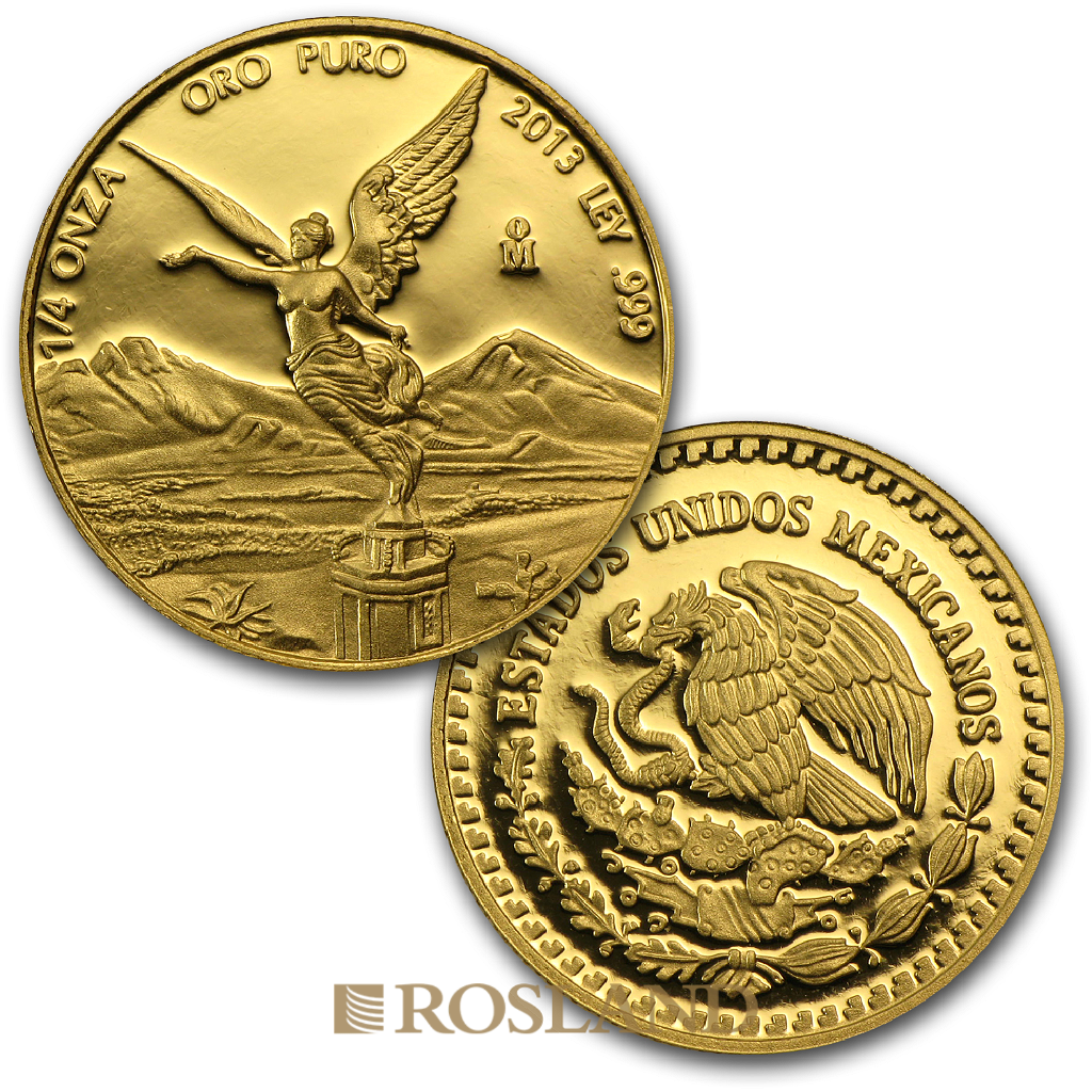 1,9 Unzen 5 Goldmünzen Set Mexican Libertad 2013 PP (Box, Zertifikat)