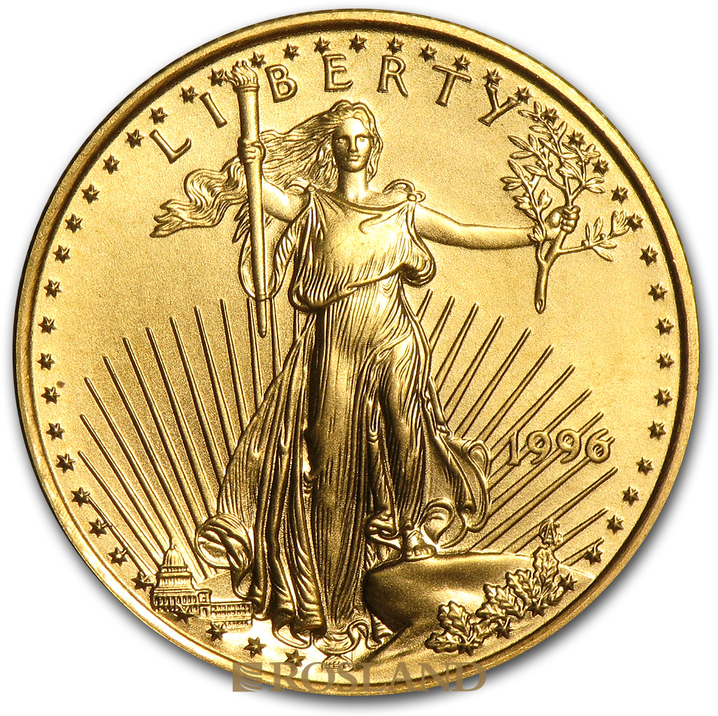 1/4 Unze Goldmünze American Eagle 1996