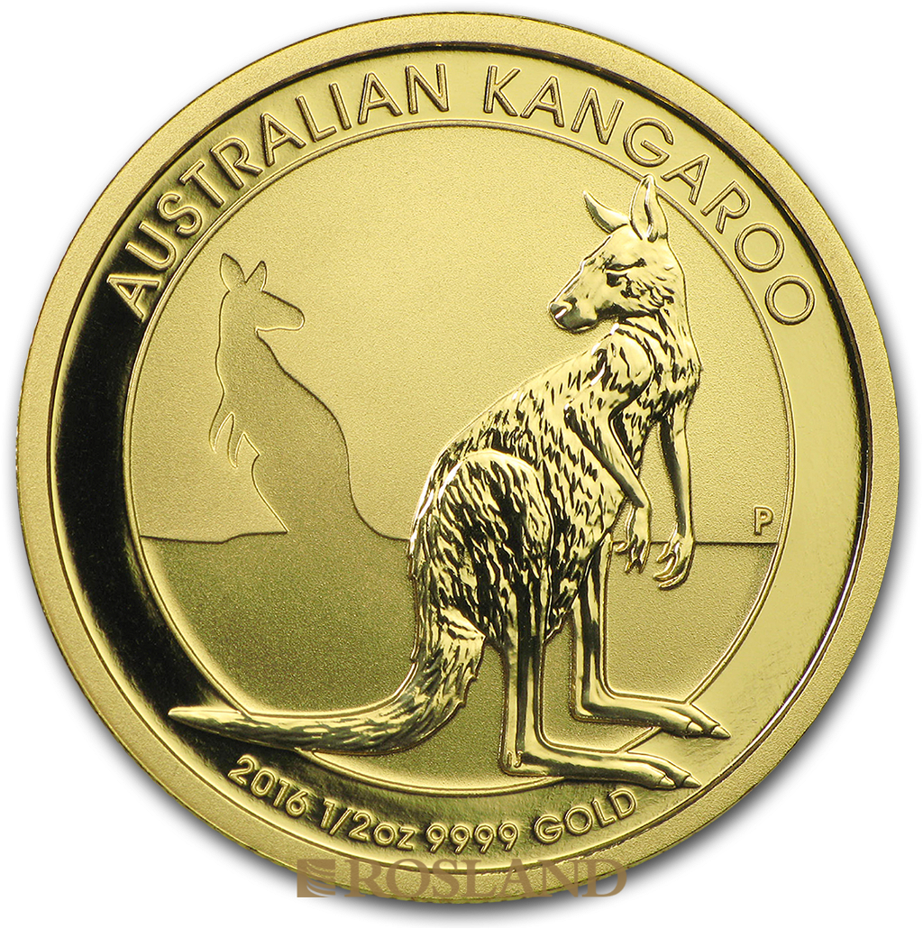 1/2 Unze Goldmünze Australien Känguru 2016