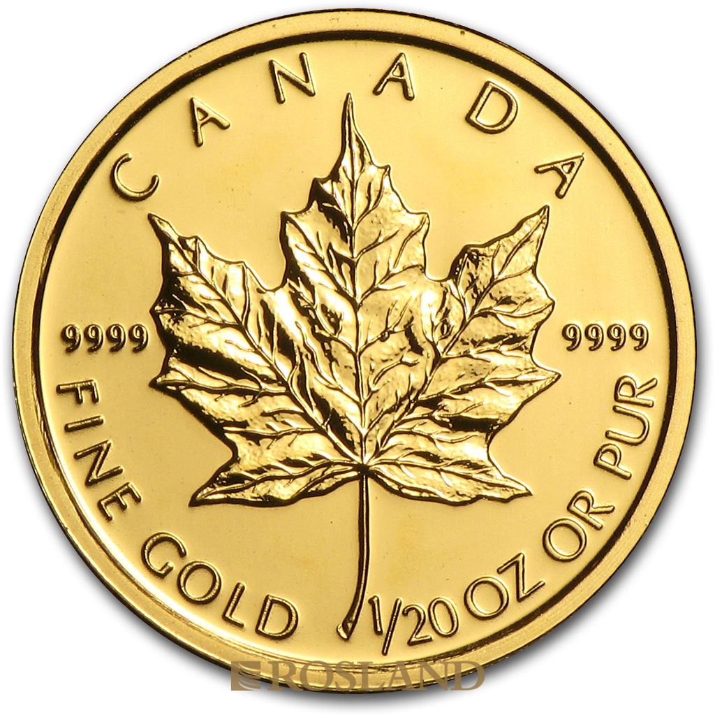 1/20 Unze Goldmünze Kanada Maple Leaf 2010