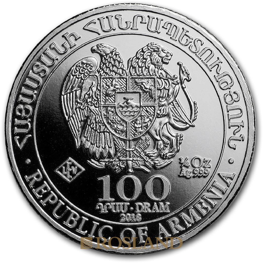 1/4 Unze Silbermünze Armenien Arche Noah 2018