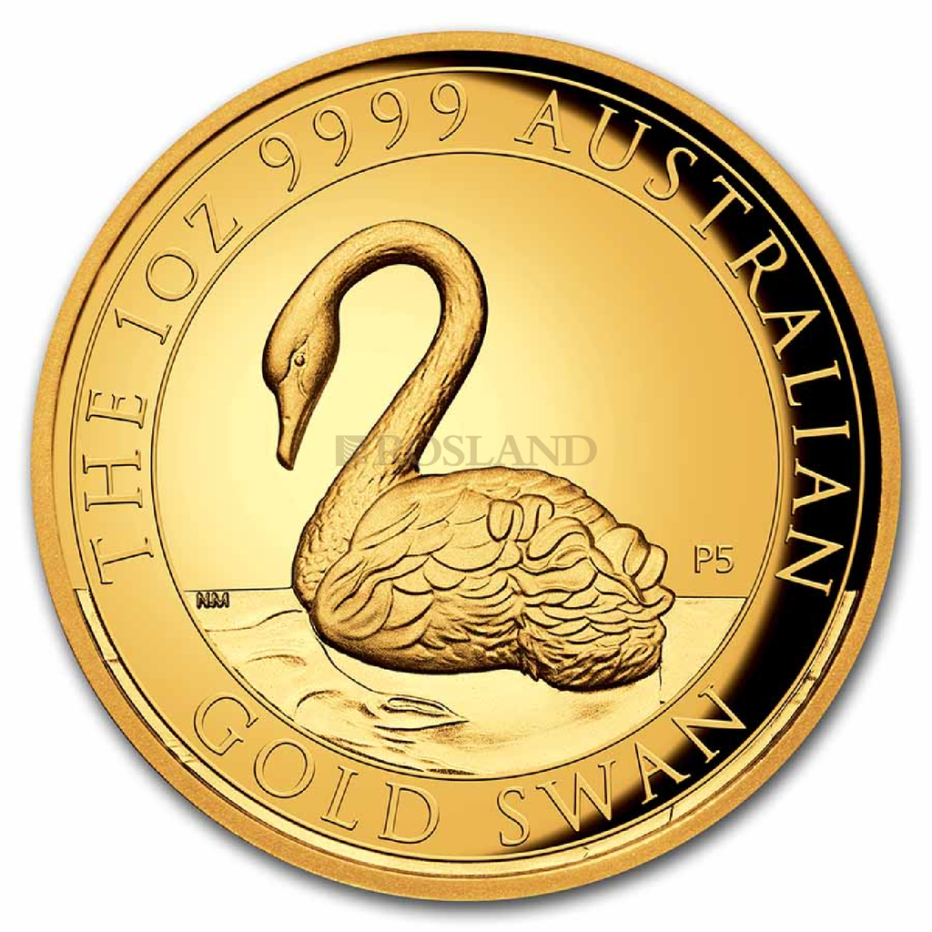 1 Unze Goldmünze Australien Schwan 2021 PP (HR, Box, Zertifikat)