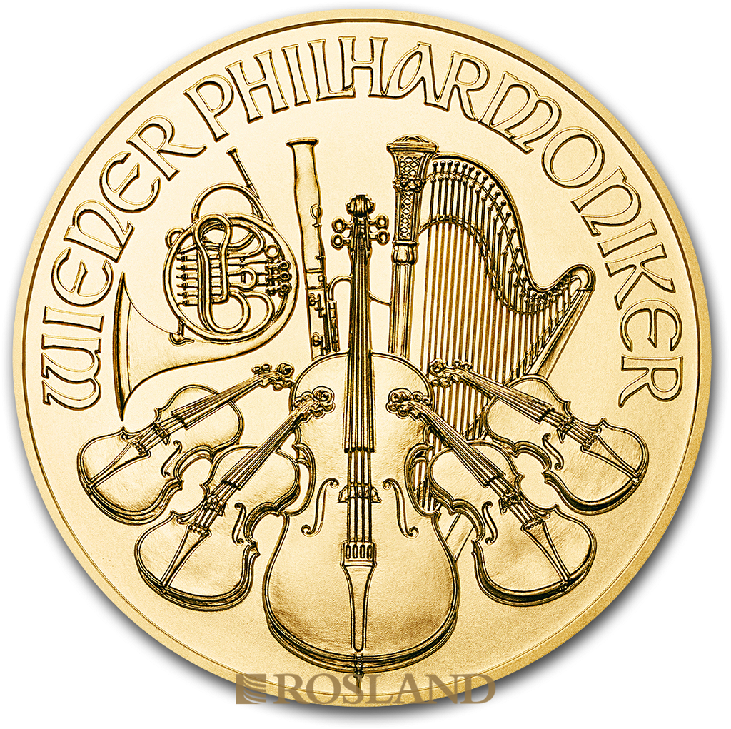 1/25 Unze Goldmünze Wiener Philharmoniker 2016