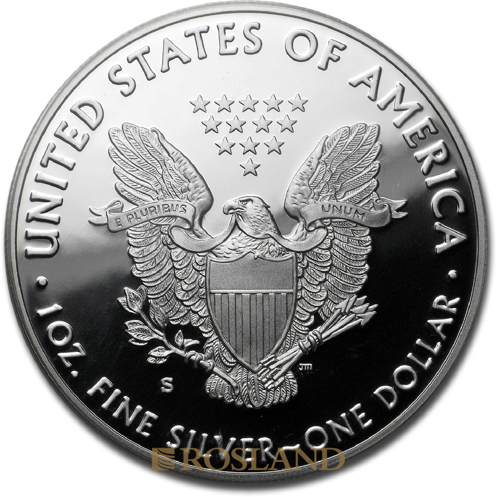 1 Unze Silbermünze American Eagle 2017 (S) PP PCGS PR-70 (First Day, DCAM)