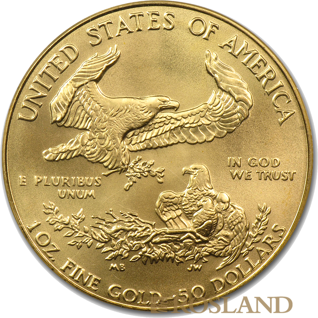1 Unze Goldmünze American Eagle 1993 PCGS MS-70