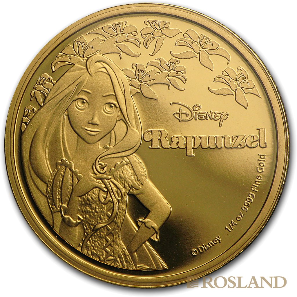 1/4 Unze Goldmünze Disney© Rapunzel 2016 PP (Box, Zertifikat)