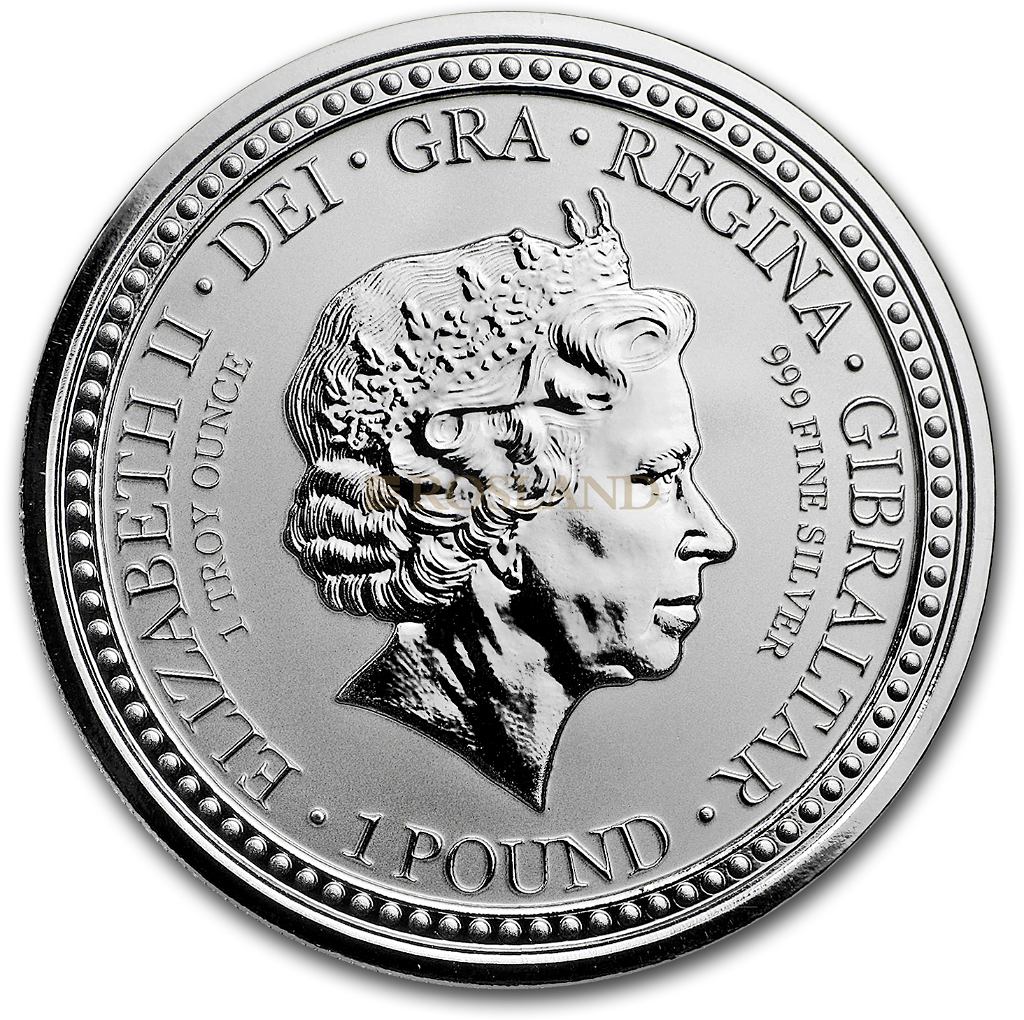 1 Unze Silbermünze Royal Arms of England 2018 PP (Schwarz, Box, Zertifikat)
