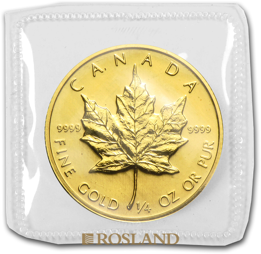 1/4 Unze Goldmünze Kanada Maple Leaf 1982